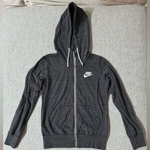 Nike Dark Gray Zip-Up Hoodie Size Medium